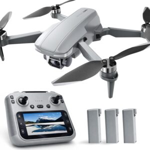 GPS Drone with Camera for Adults, 2K HD GPS Drones with Auto Return, Follow Me, Circle Fly, Waypoint Fly, Optical Flow, Brushless Motor, Foldable 5G Transmission FPV Quadcopter