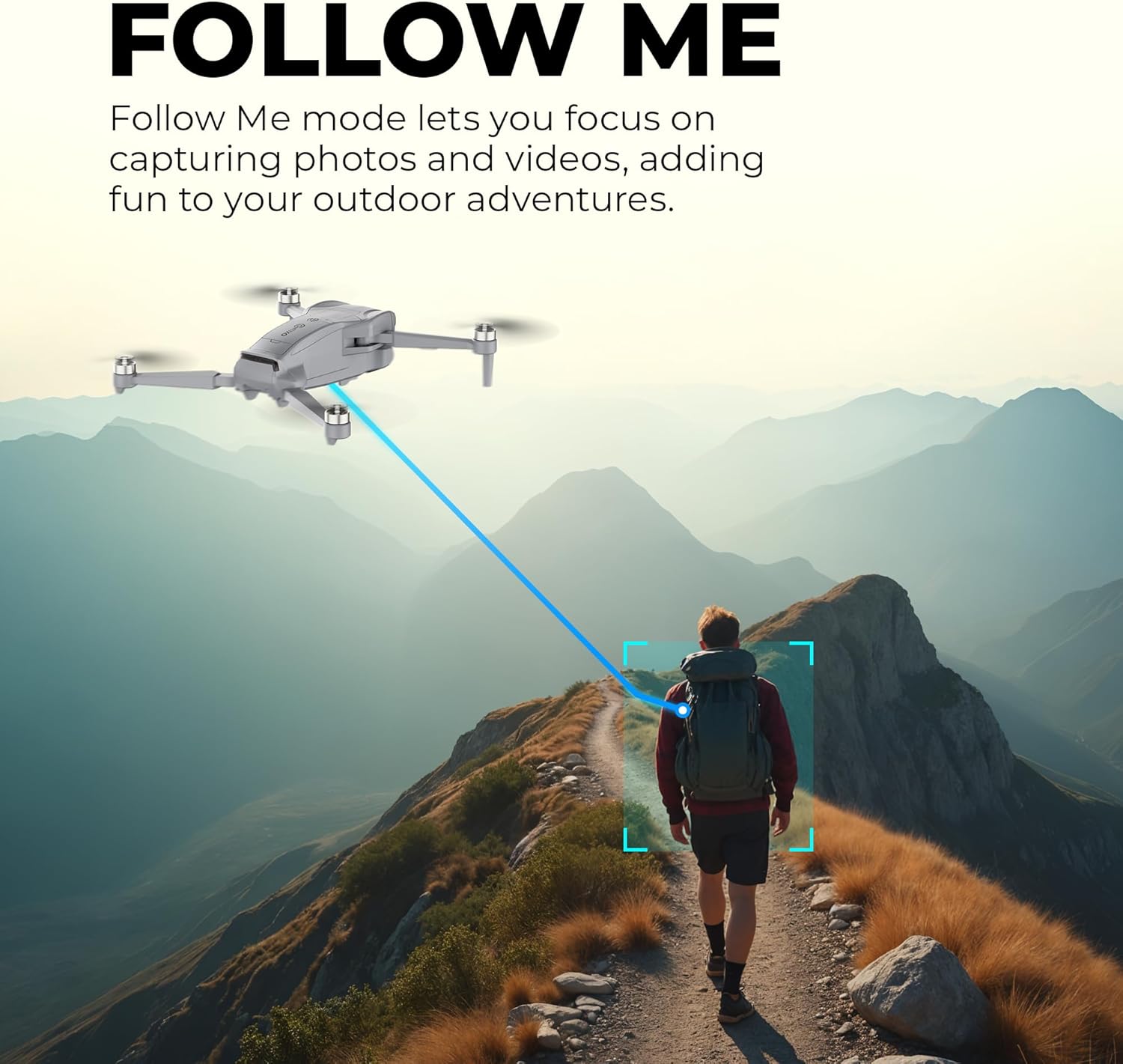 Contixo F23 GPS Drone With Camera, 46 Min Flight Time, 4.5" Screen Remote, Follow Me, Waypoints, 5GHz FPV Transmission, Return to Home, Hand Gestures, Orbit Mode Foldable Drones For Teens & Adults - Image 4
