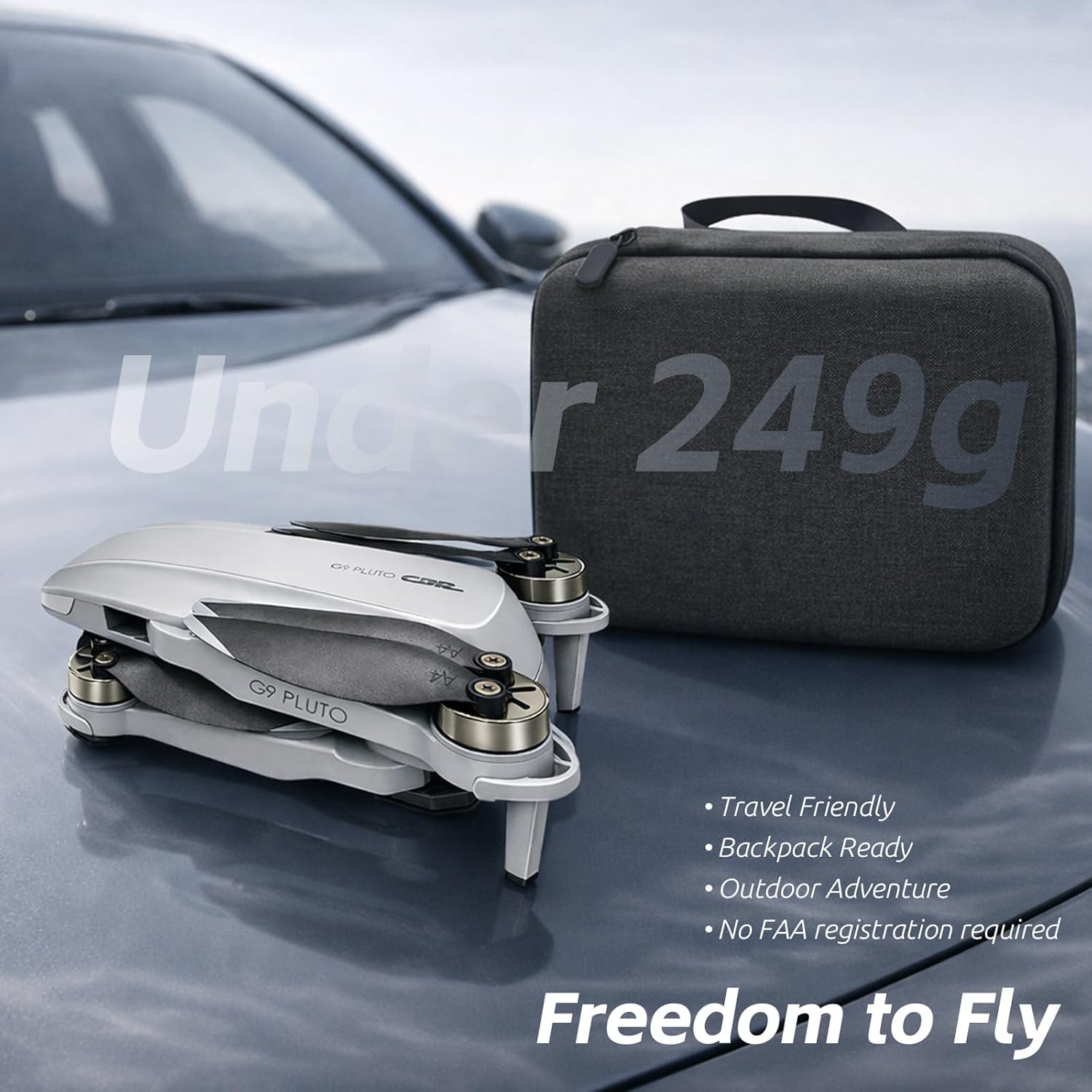 GPS Drone with Camera for Adults - 4K Drone with 4.5” FPV Screen Controller, 60 Min Flight, Brushless Motor Foldable Quadcopter, Auto Return, Follow Me, 3 Speed Modes for Beginners - Gift Under 249g - Image 6