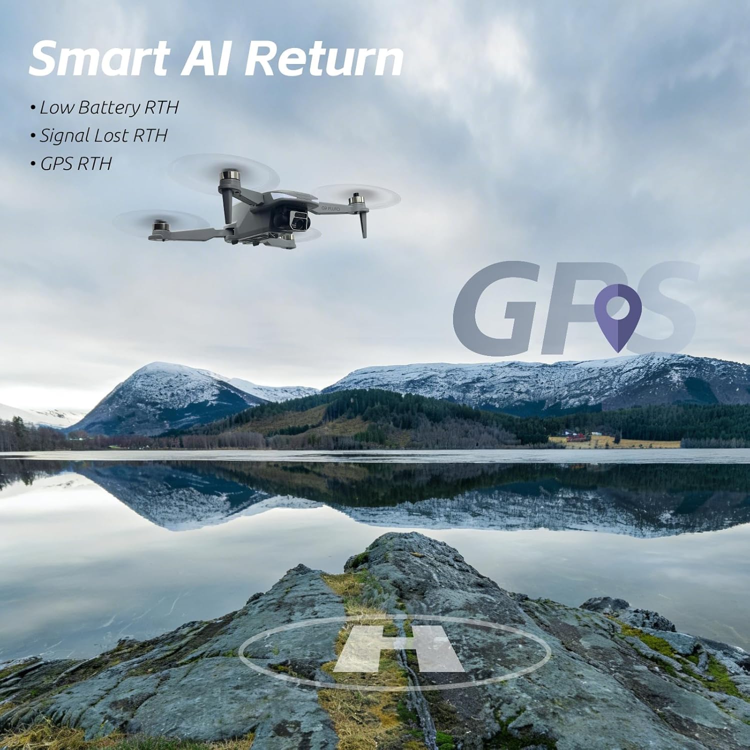 GPS Drone with EIS 4K Camera, RC Drones with 4.5 inch HD Screen on Controller, Auto Return, 3 Batteries for 90 min Flight Time, 3280 FT Long Control Range Transmission, Circle Fly and Follow Me Mode, Foldable Quadcopter for Beginner, Under 249g - Image 5