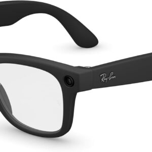Meta Ray-Ban Wayfarer (Gen 2) - Matte Black, Clear lenses