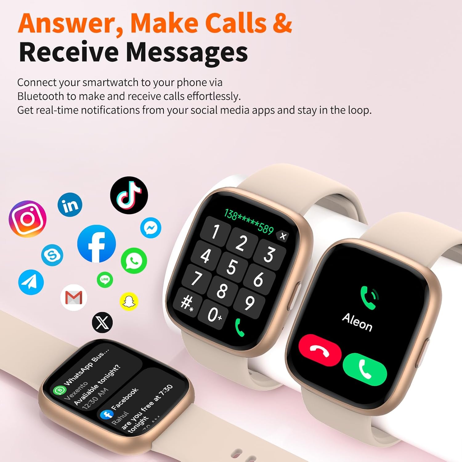 2026 Upgraded Smart Watch Alexa Built-in【1.83" HD Touchscreen】【BT5.3 Call, 100+ Sports Modes & IP68 Waterproof】 Fitness Tracker 24/7 Heart & Sleep Monitor for Android iOS Men Women - Image 2