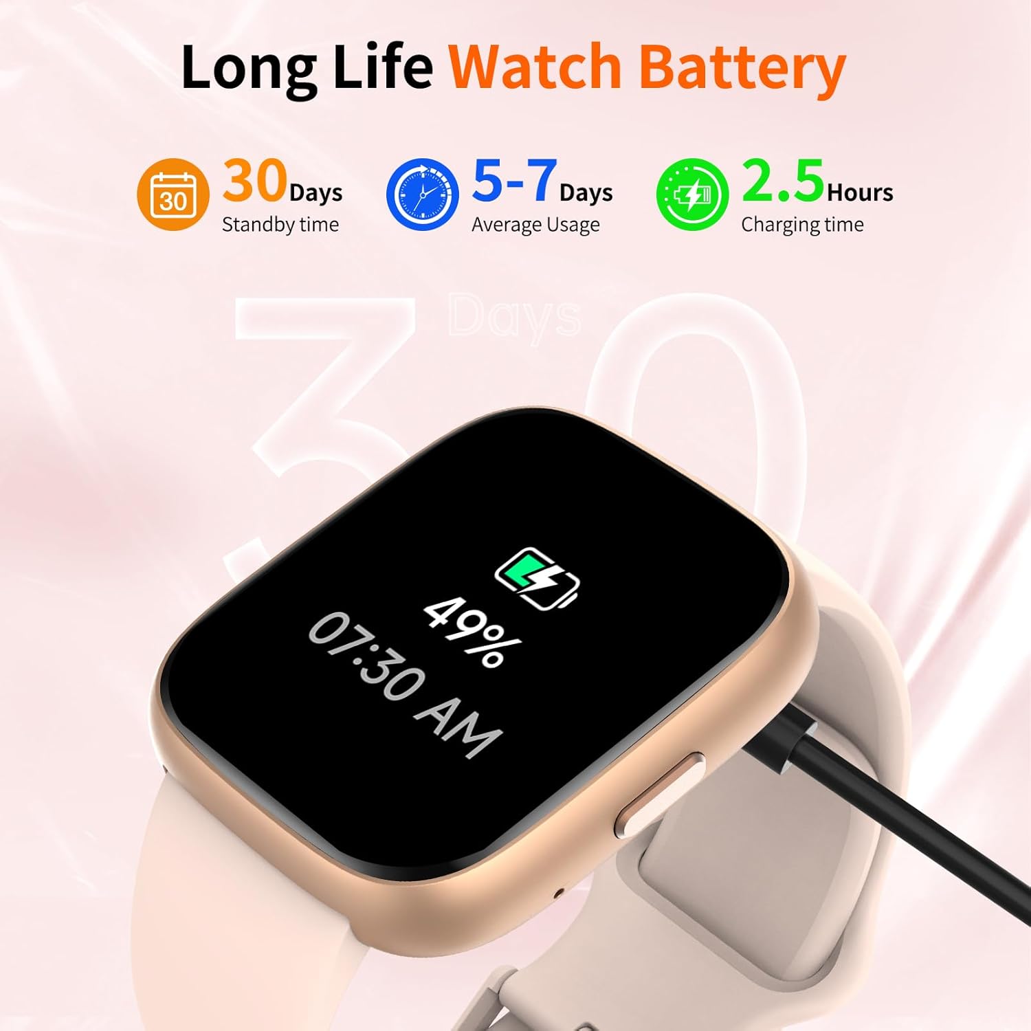 2026 Upgraded Smart Watch Alexa Built-in【1.83" HD Touchscreen】【BT5.3 Call, 100+ Sports Modes & IP68 Waterproof】 Fitness Tracker 24/7 Heart & Sleep Monitor for Android iOS Men Women - Image 8